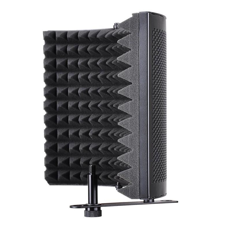 Falten Studio Mikrofon Isolation Schild Aufnahme Klang Absorber Schaum Tafel