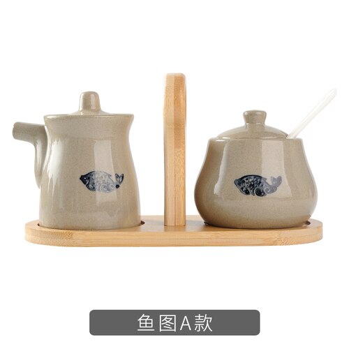 Vintage Kruiden Pot Set Spice Jars Azijn Fles Huishouden Keukengerei Porselein Mini Zout En Peper Shakers: G