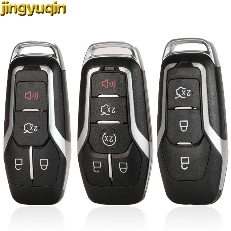 Jingyuqin 3/4/5 Knoppen Afstandsbediening Autosleutel Shell Voor Ford Edge Explorer Fusion M3N-A2C31243300 smart Key Fob