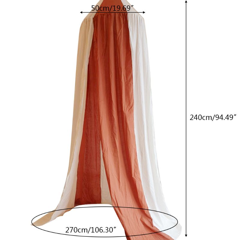 Bébé lit rideau enfants chambre berceau filet coton accroché dôme -né lit tente G99C