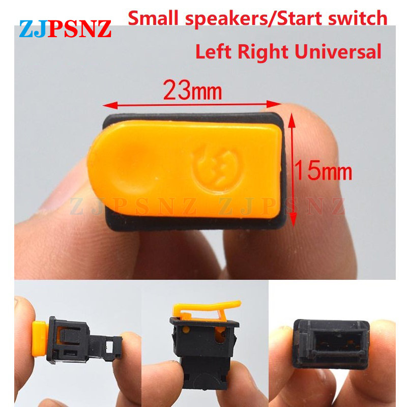 Botón de interruptores para motocicleta, bocina, señal de giro, luz alta y baja, botón de arranque eléctrico, interruptores universales para bicicleta eléctrica de 125cc y 150cc: Castaño