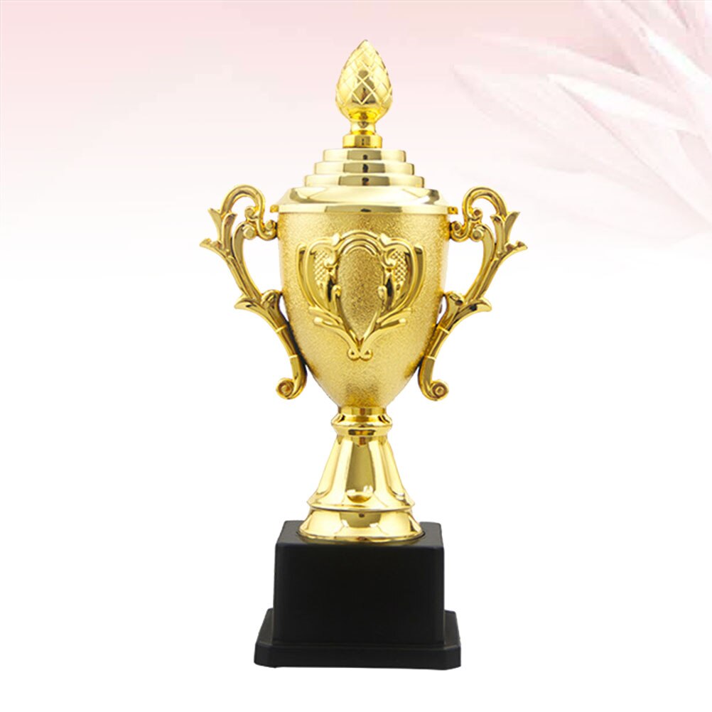 1pc Award Trophy Plastic Golden Trophies for Parties Celebrations