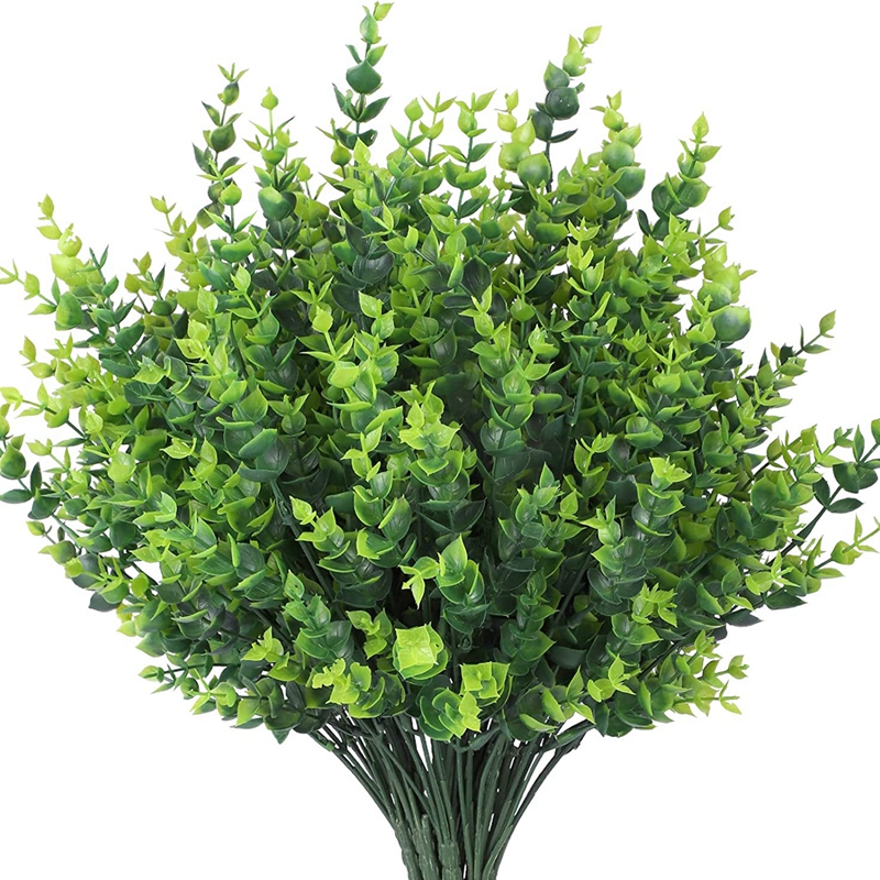 Künstliche Pflanzen grüner Eukalyptus Ich bin Freien Weihnachtskranz Hochzeit Brautstrauß Heimat Balkon Bonsai Dekoration DIY Heiße Verkäufe: S / Champagner