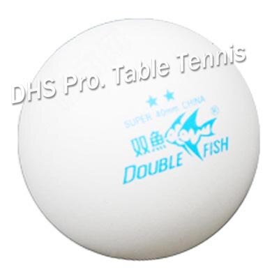 6x Dubbele Vis 2-star (2 ster, 2 ster) 40mm Tafeltennis Ballen