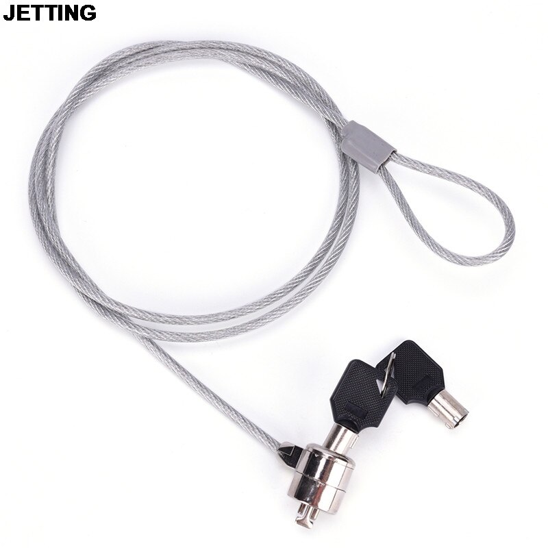 JETTING Anti-Theft Office Notebook Laptop PC Computer Desk Key Security Lock Chain Cable