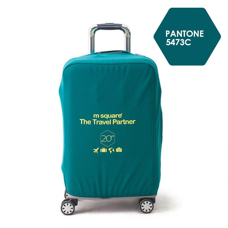 M Square Travel Luggage Cover Protective Covers for Suitcases Luggage Protective Covers Travel Accessories Flight Accessories: Lake Blue / 20 Inch
