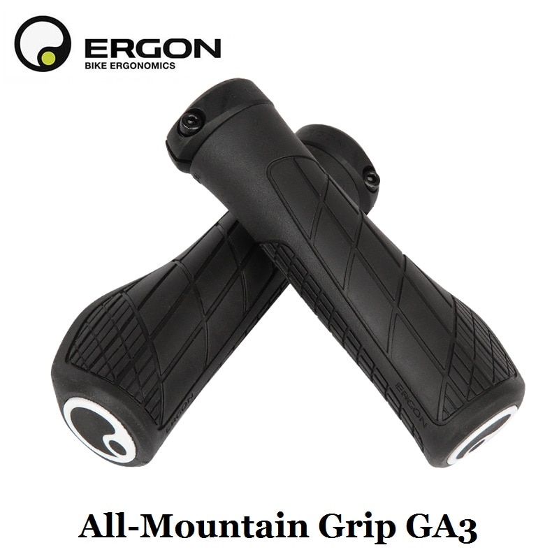 Ergon Ga3 Ge1 Ga20 Anti-slip Rubber Grips Bicycle Handlebar Grip Mtb Cycling Soft Handle Grips Bike Bar End Mount Hand Covers