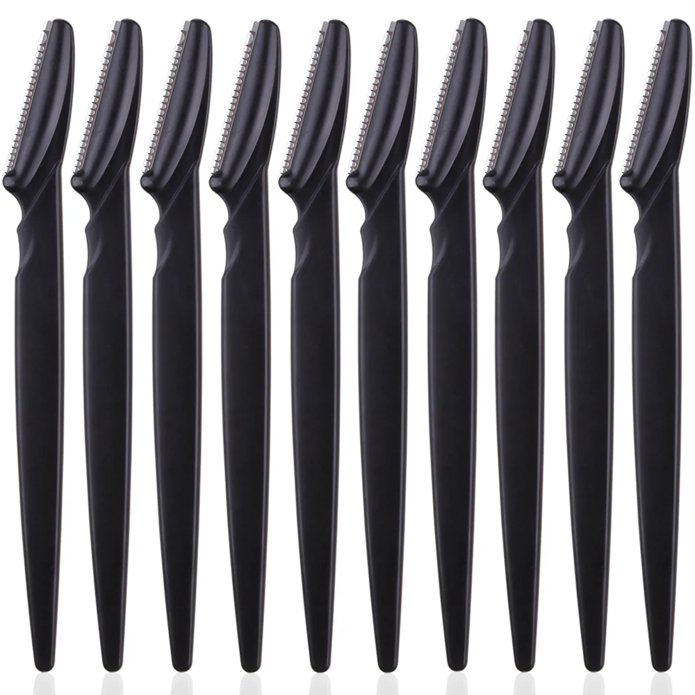 3/10Pcs Eyebrow Trimmer Blade Shaver Portable Face Razor Eye Brow Epilation Hair Removal Cutters Safety Razor Woman Makeup: green