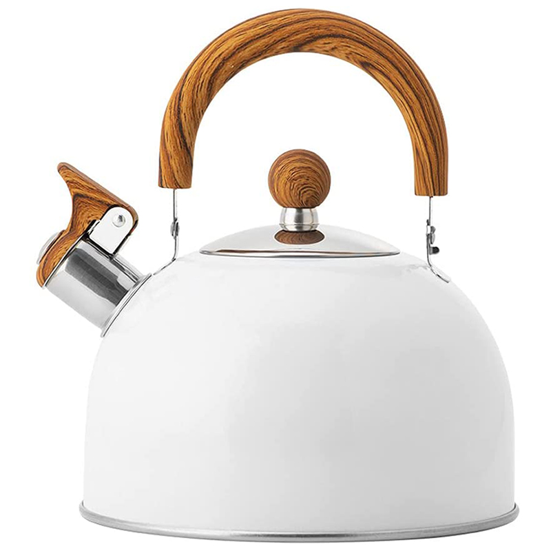 Waterkoker, 2.5L Roestvrij Staal Fluitende Thee Potten Voor Stove Top, met Handvat Luid Fluitje En Anti-Roest Quick Kokend: Default Title