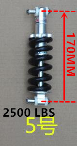 Mountain bike 170MM shock absorber   Bicycle spring shock absorber folding bike shock absorber Bicycle frame accessories: 5