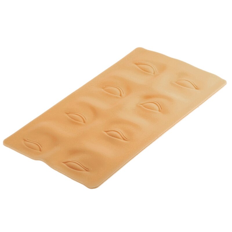 2 pièces 3D Silicone Permanent maquillage yeux lèvres fausse peau tatouage formation pratique fausse peau, 18.9X14.4Cm & 26X15.2Cm