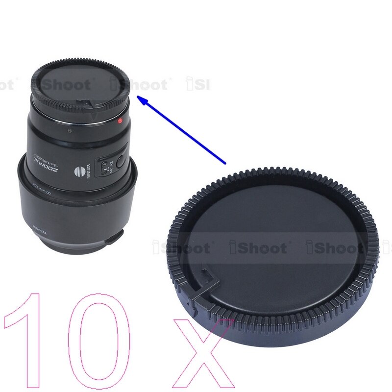 10x Digitale Camera Rear Lens Cover Cap Protector voor Sony & Konica Minolta
