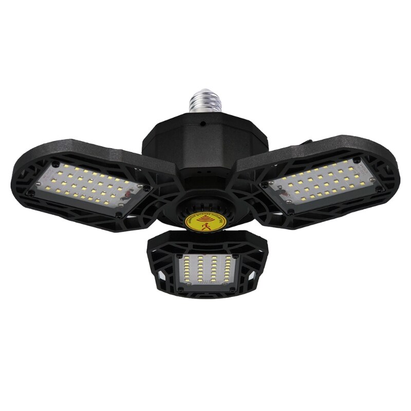 Led Garage Licht 60W Vervormbare Led Garage Plafondlamp Met 3 Verstelbare Paneel