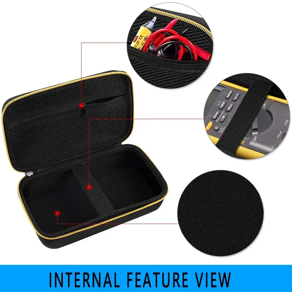 （CASE ONLY)Hard Carrying Case for Fluke 87-V/ 87V Max/ 88V/ 15B+/ 17B+ and More Digital Multimeter, Protective Travel Storage