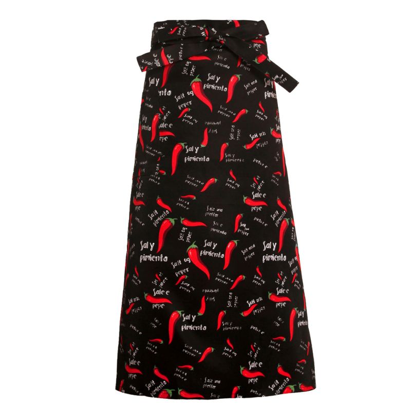 Kitchen Aprons Half-length Long Waist Apron Catering Chefs Waiters Uniform U7ED