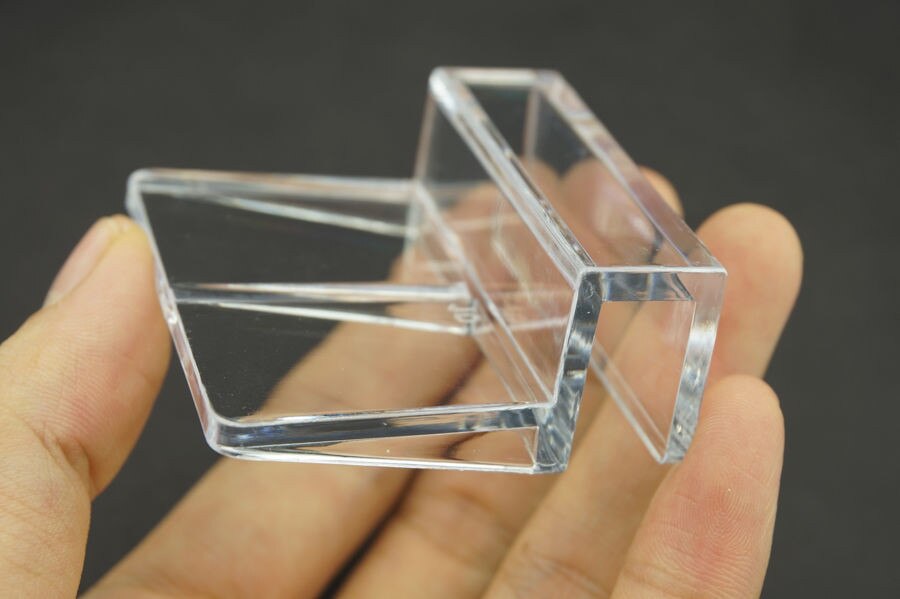 Clips de plástico transparente para acuario, cubierta de vidrio, soporte fuerte apto para vidrio de 8-10mm de espesor, 4 unids/lote,