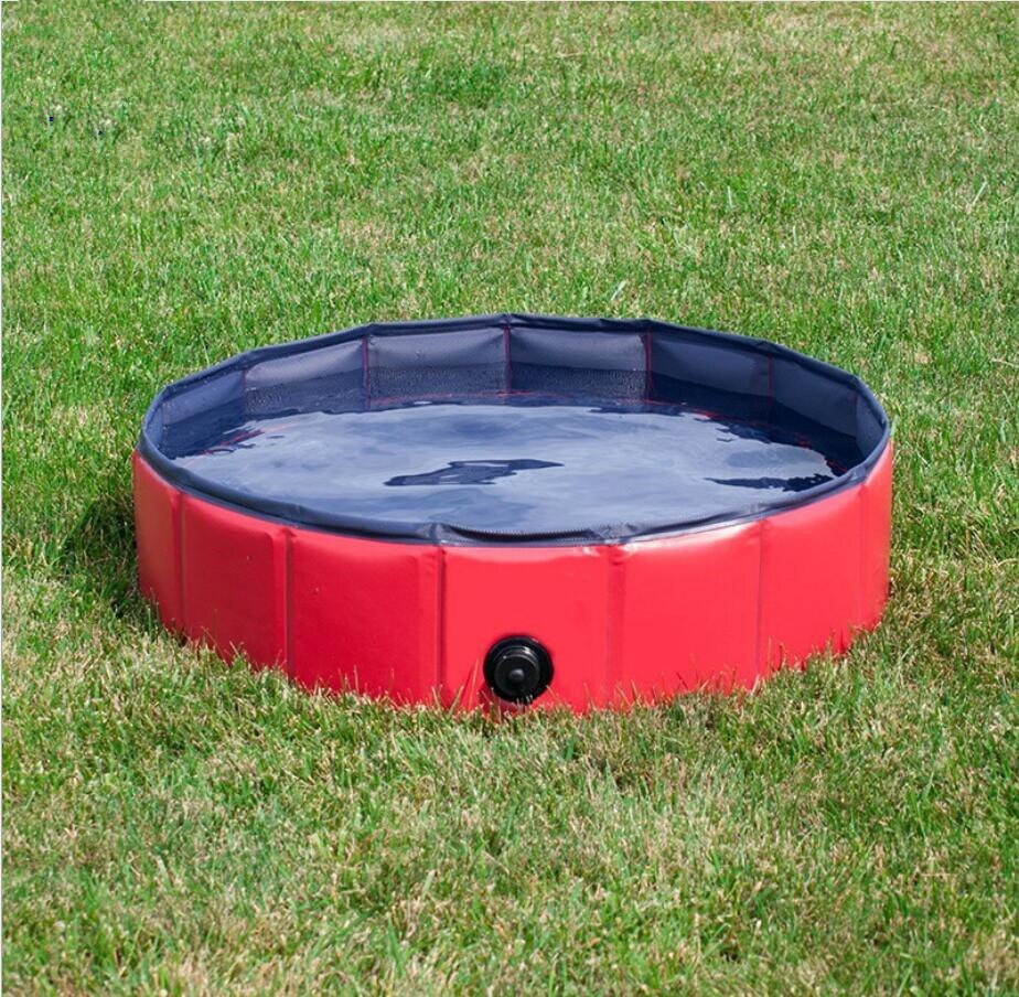 30x10cm Dog Pool Cat Puppy Pet Outdoor Portable Foldable PVC Bathtub baby Dog cat Pet Swimming pool Supplies