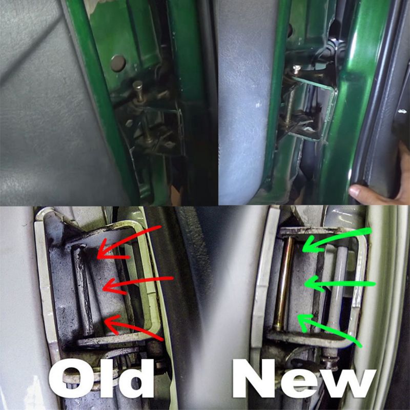 Door Hinge Pins and Bushing Kit 2 DOOR for 1994 - 2004 Chevy S10 & GMC S15 X6HF