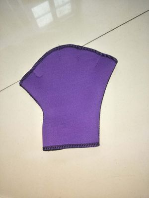 1 Pair Sphere Webbed Swim Gloves Surfing Swimming Sports Paddle Training Fingerless Gloves: Purple / S