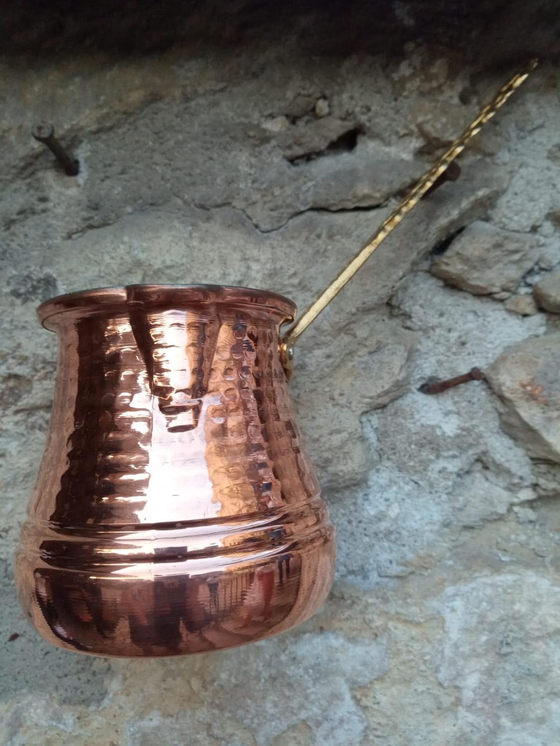 Coffee pot handmade Anatolian Turkish coffee pot, real copper, Coffee Pot Espresso pot, 320 ml