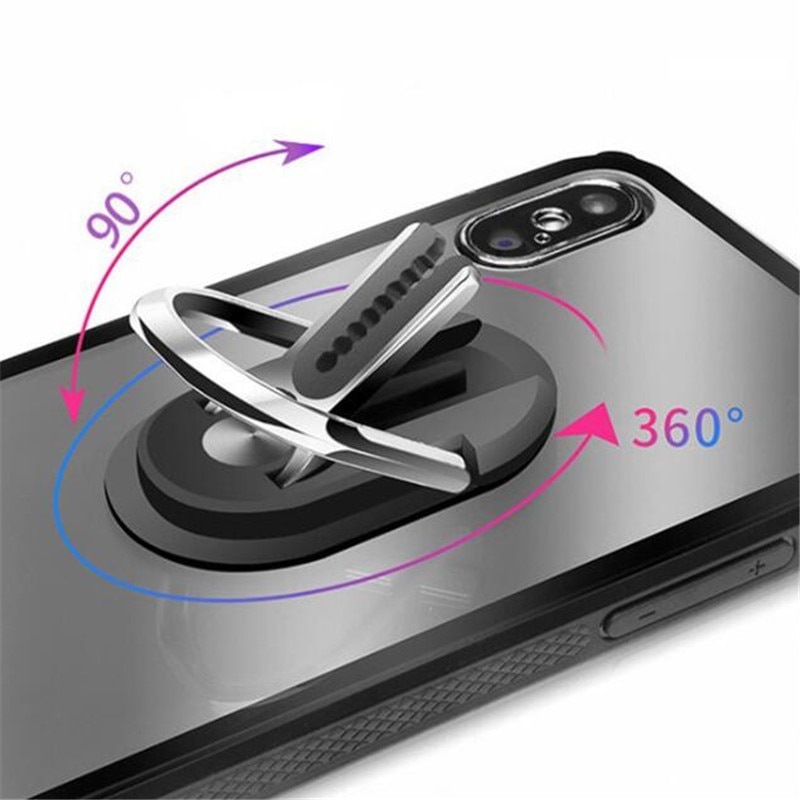 Mobile Auto Telefon Ring Halter Oval 2 in 1 Multifunktionale Unterstützung Magnetische 360 Stehen Buchse Movil Für Telefon Handy iphone