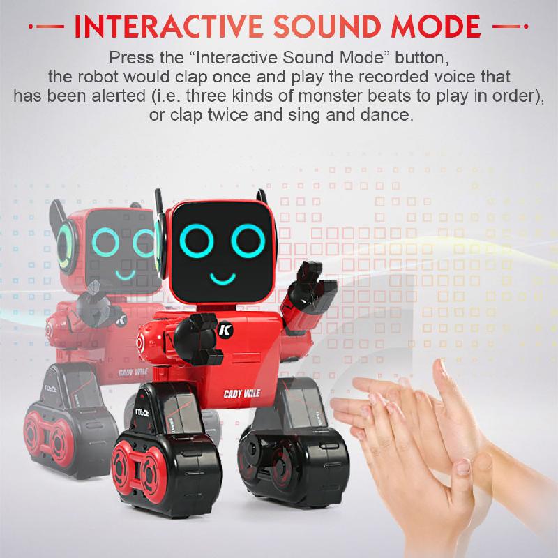 2.4G Rc Robot Speelgoed Geluid Verlichting Interactie Gesture Control Intelligentie Afstandsbediening Robot Educatief Speelgoed Cadeau Voor Kinderen