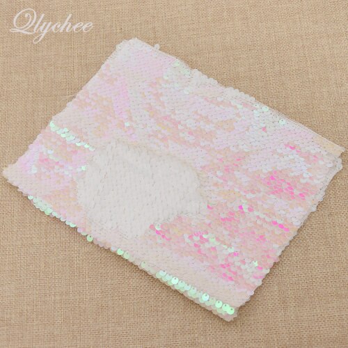 A4 21 x 29cm fargerik skinnende polyester dobbelt ansikt vendbare paljetter stoff gjør-det-selv-sko sy tøydekorasjon: 4