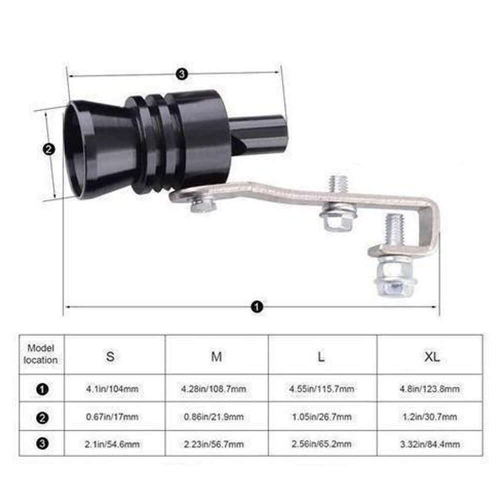 Universal Sound Simulator Car Turbo Sound Whistle Muffler Vehicle Refit Device Exhaust Pipe Turbo Sound Whistle Auto Accessories