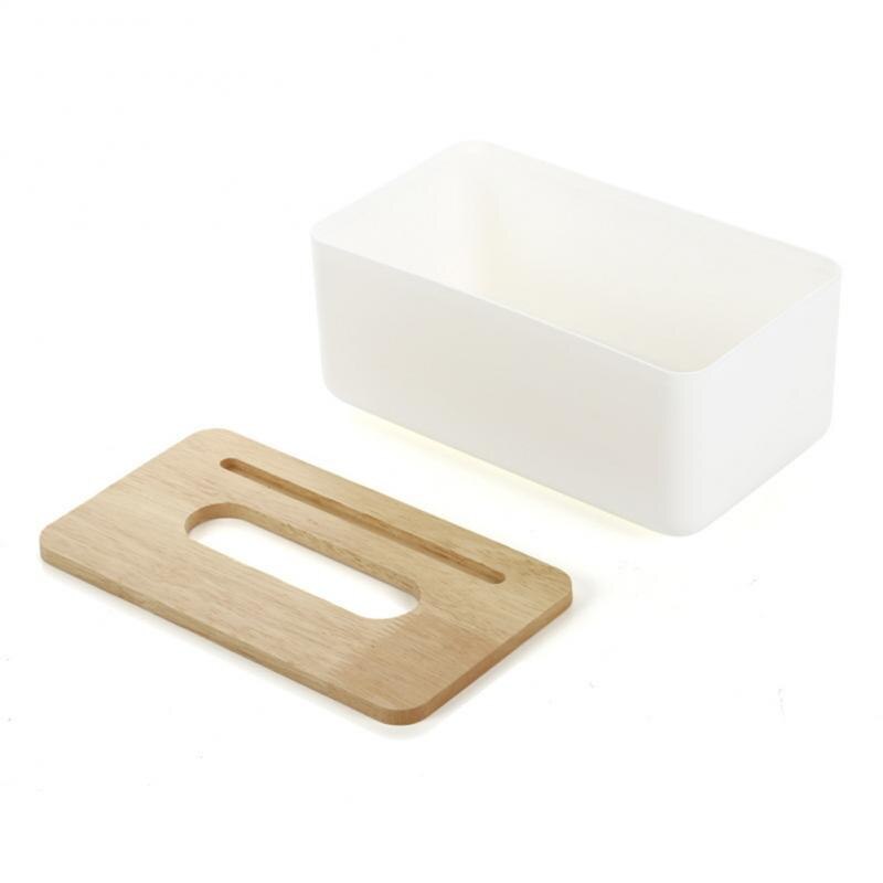 230*130*100 Mm Home Tissue Box Bontainer Tissue Doos Houder Houten Cover Papieren Servet Case Hoge Pp Plastic