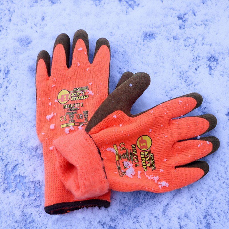 Guantes Térmicos de pesca a prueba de frío, protección anticongelante, ideal para deportes al aire libre, a prueba de viento y baja temperatura, hasta 30 grados