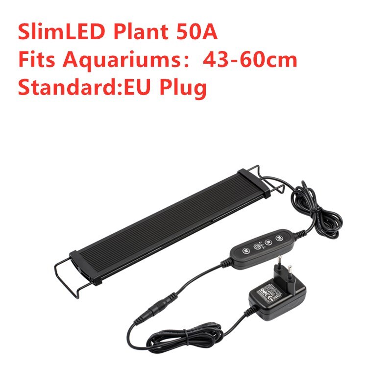 NICREW SlimLED Anlage Aquarium Beleuchtung Gesamte Spektrum Aquarium Lampe Mit Timer Für Süßwasser Aquarien Dimmbare Anlage Wachsen Lampe: 50A EU Stecker
