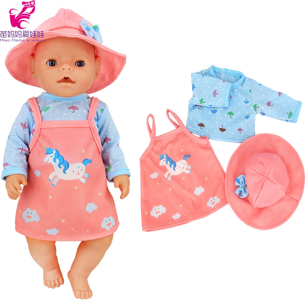 40cm reborn baby docka kläder kanin overall för 40cm docka jumpsuit nenuco y su hermanita 18 tum flick docka kläder: A4