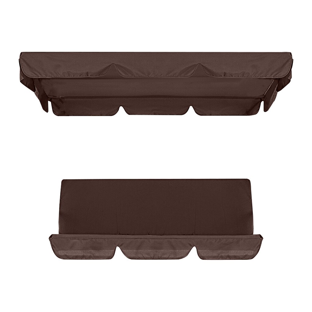 Huśtawka ogrodowa z baldachimem górna pokrywa wodoodporny fotel wiszący robić użytku na zewnątrz hamak z baldachimem parasol wiszący w celu uzyskania huśtawka krzesło markiza 2020: Brązowy