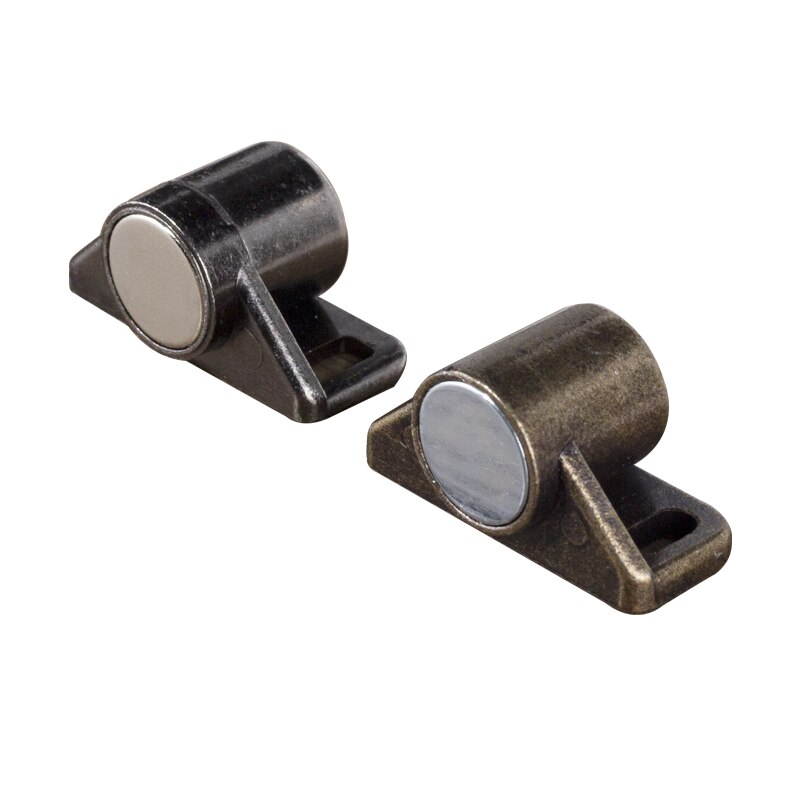 Strong Magnetism Catches Door Stopper Retro Furniture Fittings Zinc Alloy Bronze Neodymium Magnet Latch for Cupboard Cabinet