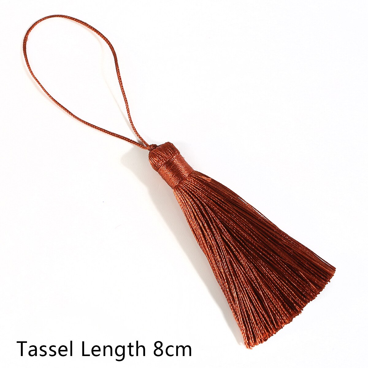 8cm, tupsua,silkkihapsut,askartelutupset,hapsut verhoon,tupsut koruihin tee itse,hapsuverho ,2kpl /pussi: Vaalean ruskea