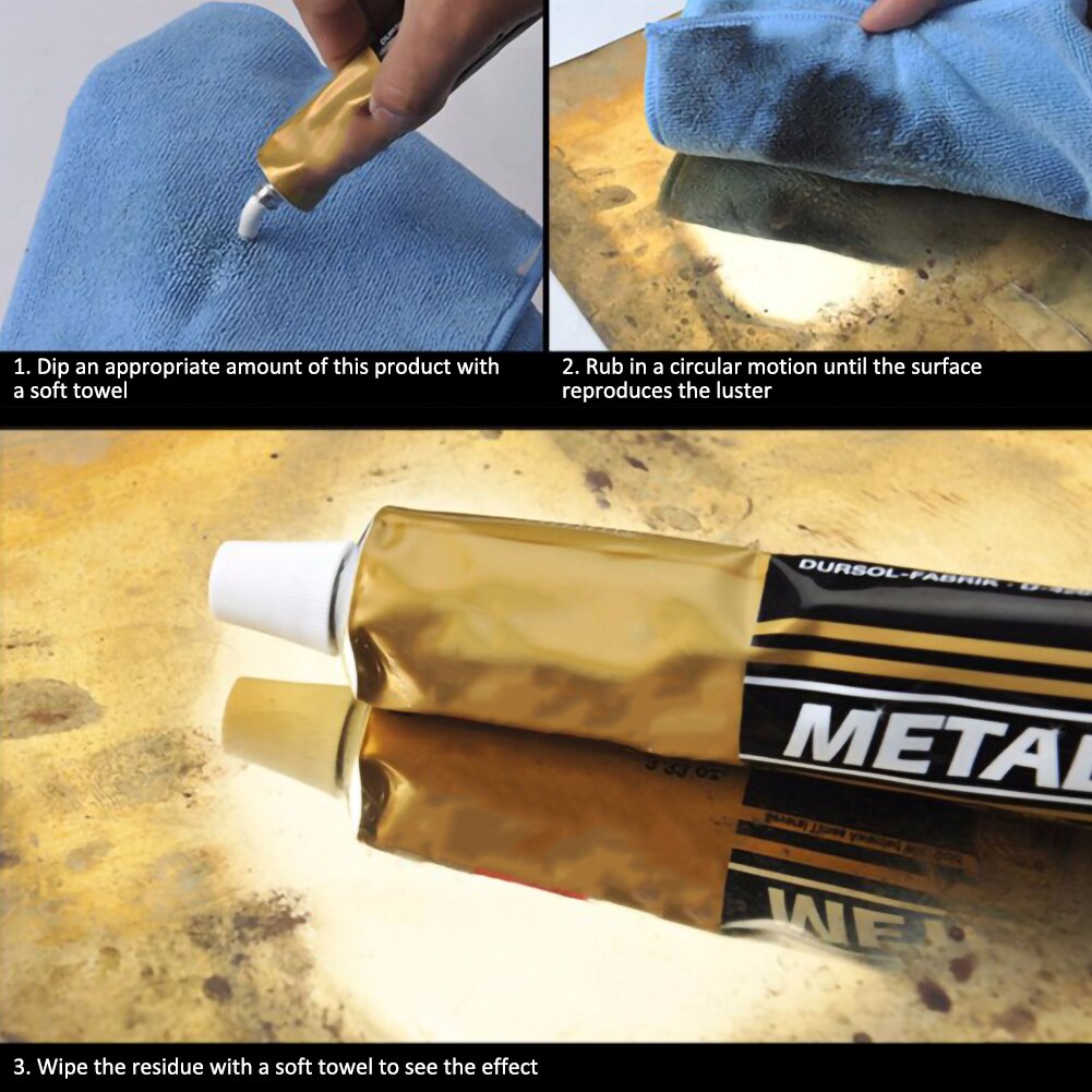 50g/100g Metal Polish Paste for Cars Watch Mirror Wax Grinding Polishing Paste Wax Metalworking Metal Tools