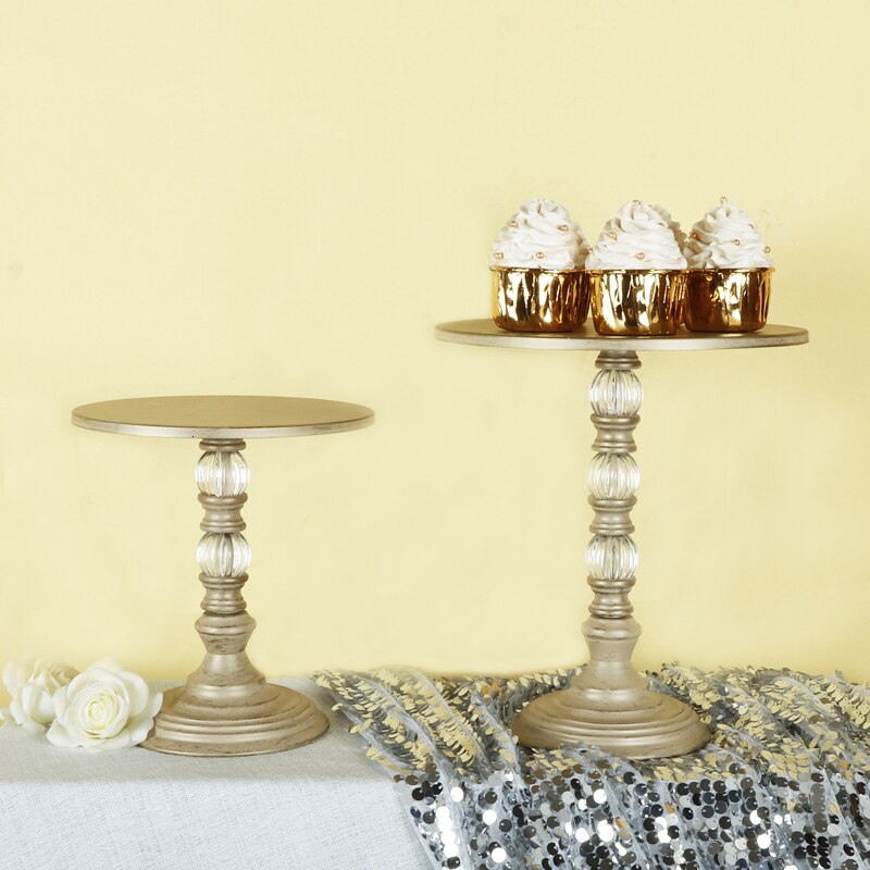European champagne gold dessert table decoration wedding candlestick decoration birthday cake stands afternoon tea snack tray