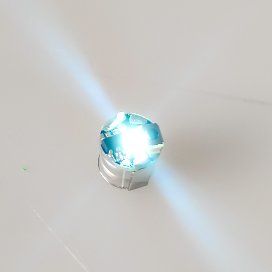 3 st mini led-lampa med touch-funktion, modellljusleksaker för gör-det-själv-modellbygge av robotar/bilar med batterier: Rosa