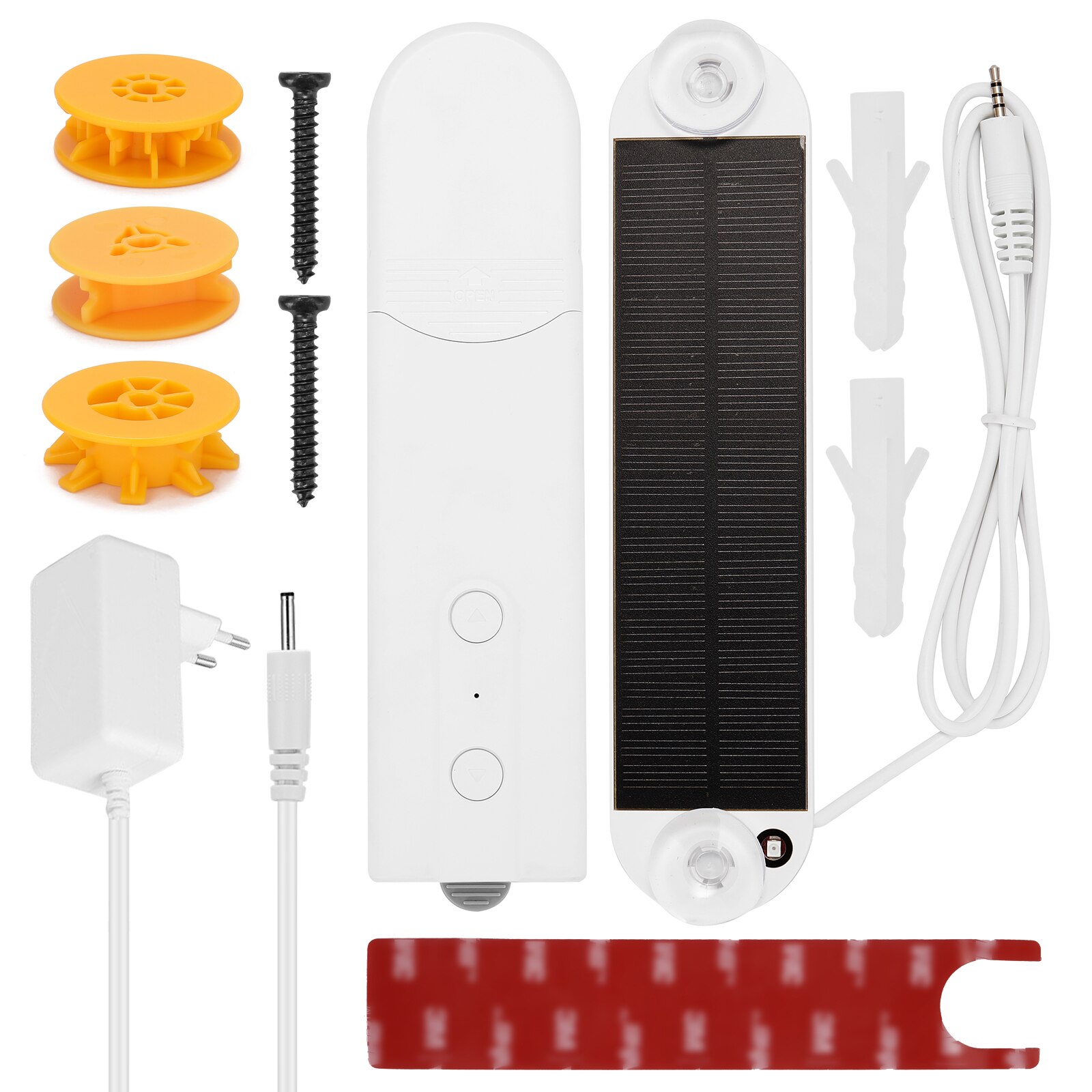 Am43 elektrisk gardinmotor smart telefon app kontrol elektriske rullegardiner romersk gardin blødt gardin lys følelse trække motor: Eu-stik