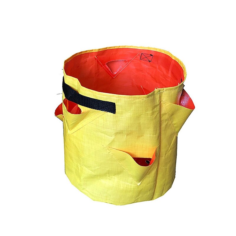 Tuin Groeien Zakken Groenten Aardbei Waterbestendig Verpleging Potten Waterbestendig Verticale Aanplant Zakken Tuin: Yellow Planting Bags / M 30x35cm