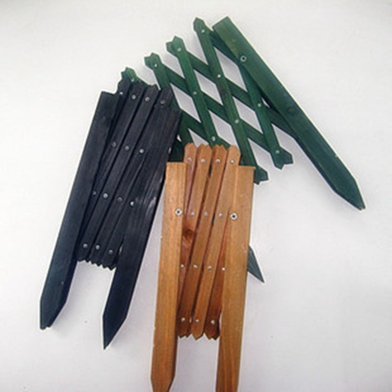 Wooden Telescopic Fence Wooden pile Garden wood fence Balcony courtyard decoration Flowerbed Small fence Natural anticorrosive