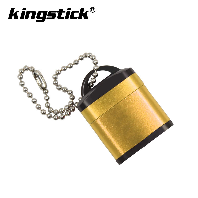 Usb sd kortlæser usb 2.0 lille kortlæser højhastigheds hukommelseskortlæser til bærbar tilbehør tilbehør ordinateur bærbar: Gylden