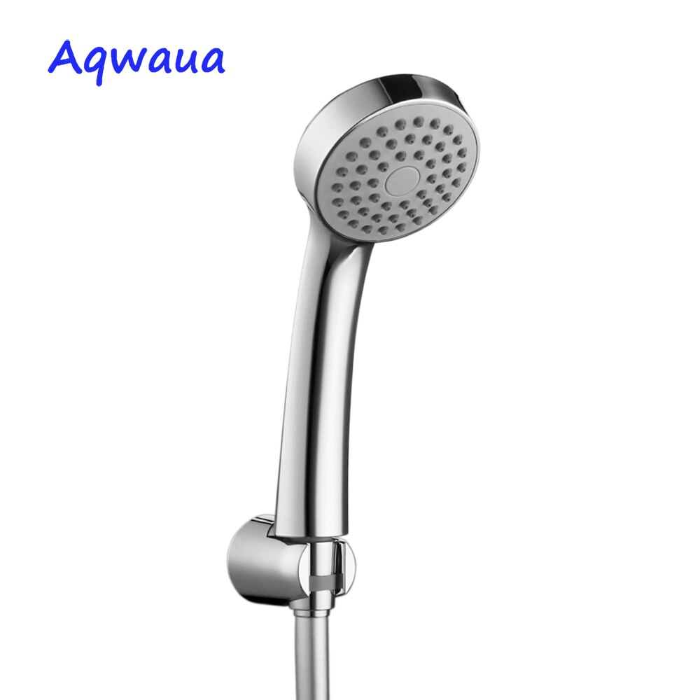 Aqwaua Hand Hold Shower Head Hand Shower Water Saving ABS Chrome Plated Shower Booster Power Shower Mixer: T01-SET