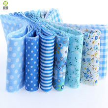 7 stks/partij jelly roll naaien textiel blauw sets stof strips 5 cm x 100 cm tildas quilten pop doeken 100% katoen