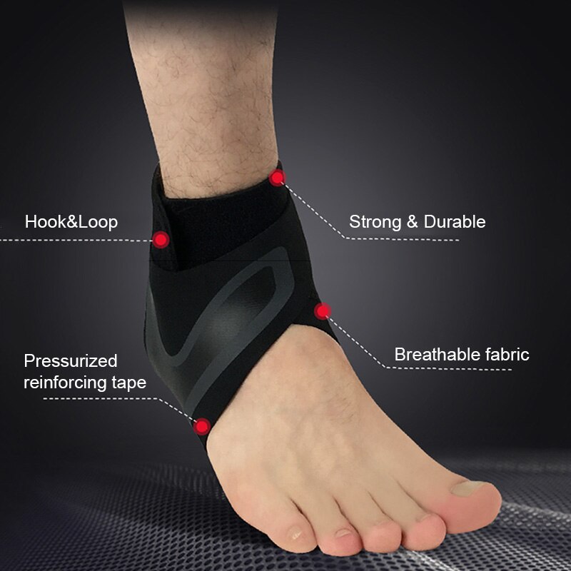 Venstre / højre fødder ærme ankelstøtte sokker kompression anti forstuvning hæl beskyttende wrap trykbelastning bandage ankel støtte fod