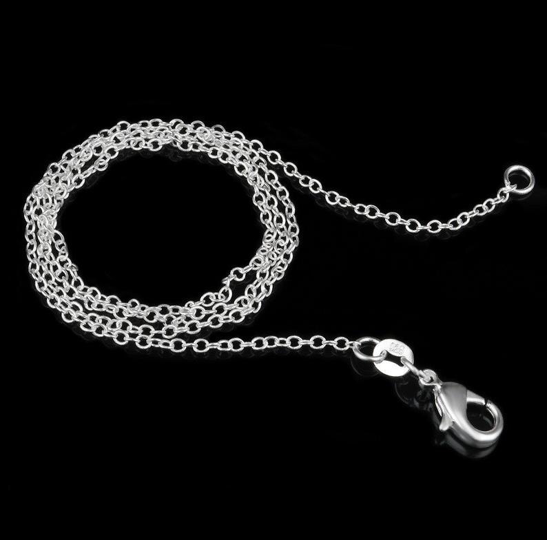 Zilveren ketting vrouwelijk model dunne ketting high-end damessieraden hoge ketting voor vrouwen: Default Title