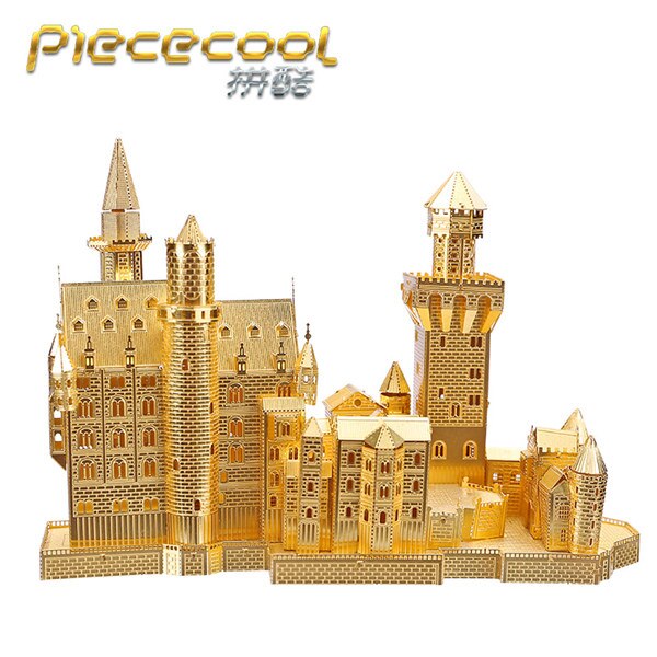 PIECECOOL Famous Buildings Over the World 3D Metal Assembly Model Jigsaw Puzzle London Eye Notre Dame De Paris Collection