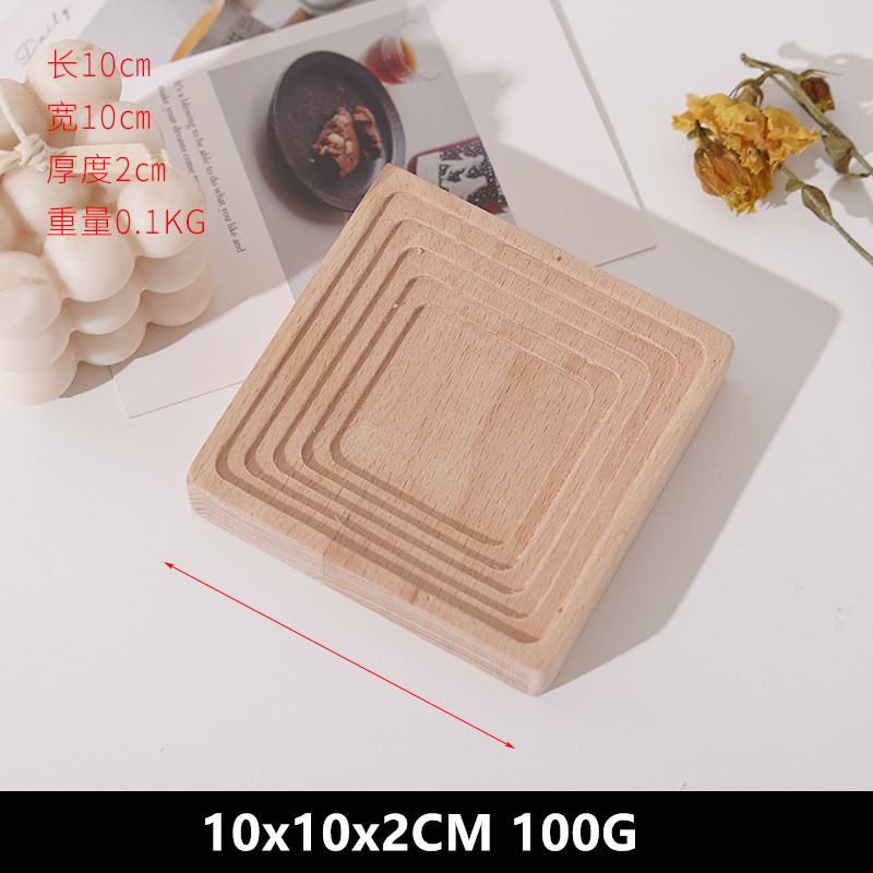 Photography Photo Props Food Storage Fruit Dessert Dinner Bread Tea Coffee Wood Wave Trays Plate Desk Decorations Wooden Crafts: green