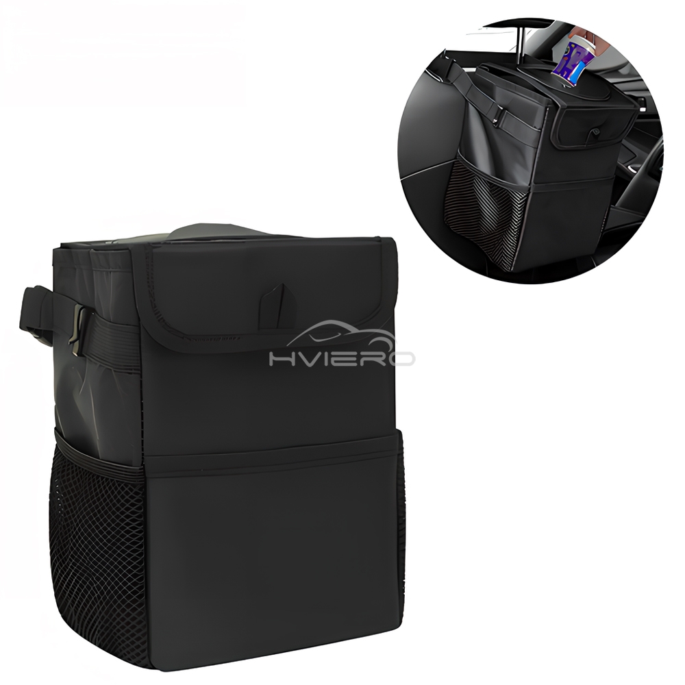 Auto Multi Purpose Dumpster Garbage Lid Storage Bag Waterproof Black Loaded Leakproof Car Load Foldable Trash Bins Dustbin Tools: Default Title