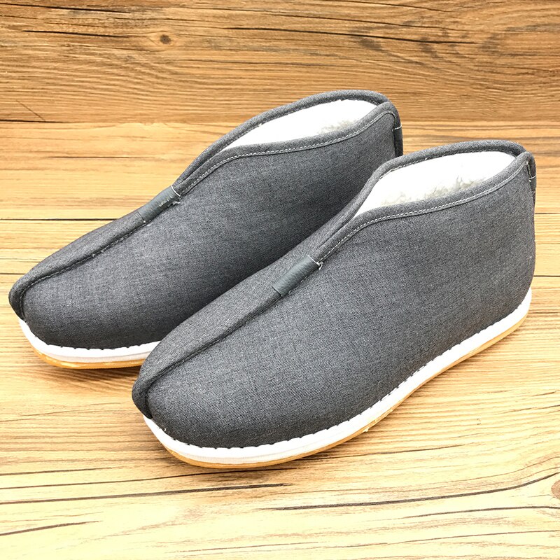 Moine chaussures hiver peluche coton chaussures moine coton chaussures hommes haut épaissi antidérapant moine coton chaussures moine chaussures coton